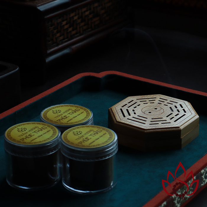 Hộp Đốt Nhang Vòng Nhang Trầm Hương Vân Mây | Tre Tự Nhiên